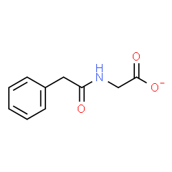 ChemSpider 2D Image | [(Phenylacetyl)amino]acetate | C10H10NO3