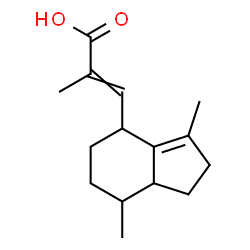 ChemSpider 2D Image | 3-(3,7-Dimethyl-2,4,5,6,7,7a-hexahydro-1H-inden-4-yl)-2-methylacrylic acid | C15H22O2