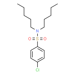 ChemSpider 2D Image | 4-Chloro-N,N-dipentylbenzenesulfonamide | C16H26ClNO2S