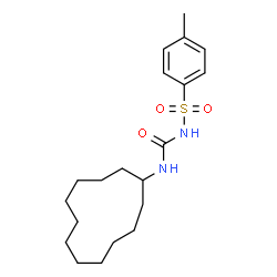 ChemSpider 2D Image | N-(Cyclododecylcarbamoyl)-4-methylbenzenesulfonamide | C20H32N2O3S