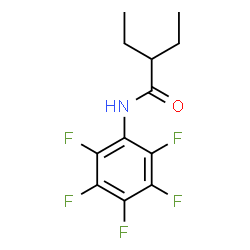ChemSpider 2D Image | 2-Ethyl-N-(pentafluorophenyl)butanamide | C12H12F5NO