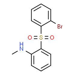 ChemSpider 2D Image | 2-[(2-Bromophenyl)sulfonyl]-N-methylaniline | C13H12BrNO2S