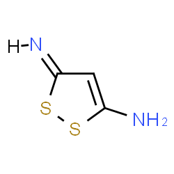 ChemSpider 2D Image | (3Z)-3-Imino-3H-1,2-dithiol-5-amine | C3H4N2S2