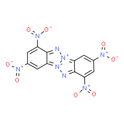 ChemSpider 2D Image | 1,3,7,9-Tetranitrobenzotriazolo[2,1-a]benzotriazole-5,11-diium | C12H4N8O8