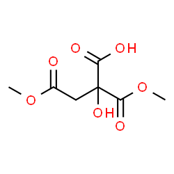 ChemSpider 2D Image | 2-Hydroxy-4-methoxy-2-(methoxycarbonyl)-4-oxobutanoic acid | C7H10O7
