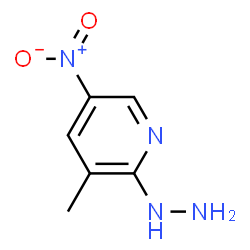 ChemSpider 2D Image | 2-Hydrazino-3-methyl-5-nitropyridine | C6H8N4O2