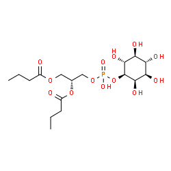 ChemSpider 2D Image | 1,2-dibutyryl-sn-glycero-3-phospho-(1'D-myo-inositol) | C17H31O13P