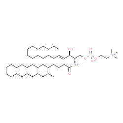 ChemSpider 2D Image | N-tricosanoylsphing-4-enine-1-phosphocholine | C46H93N2O6P