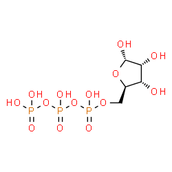 ChemSpider 2D Image | alpha-D-ribose 5-triphosphate | C5H13O14P3