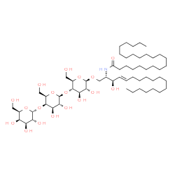 ChemSpider 2D Image | alpha-D-Gal-(1->4)-beta-D-Gal-(1->4)-beta-D-Glc-(1<->1')-Cer(d18:1/22:0) | C58H109NO18