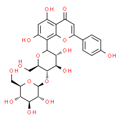 ChemSpider 2D Image | Glucosyl-vitexin | C27H30O15