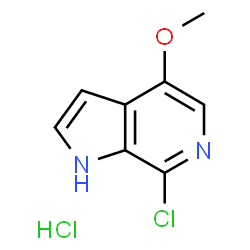 ChemSpider 2D Image | 7-Chloro-4-methoxy-1H-pyrrolo[2,3-c]pyridine hydrochloride | C8H8Cl2N2O