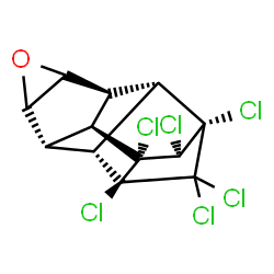 ChemSpider 2D Image | (1R,2R,3R,4R,5S,7S,8R,9S,10R)-3,4,5,6,6,7-Hexachloro-12-oxahexacyclo[6.5.0.0~2,10~.0~3,7~.0~5,9~.0~11,13~]tridecane | C12H8Cl6O