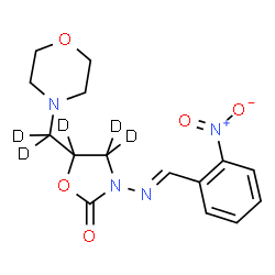 ChemSpider 2D Image | 2-NP-AMOZ-D5 | C15H13D5N4O5