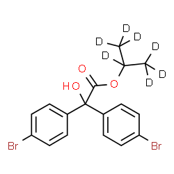 ChemSpider 2D Image | (~2~H_7_)-2-Propanyl bis(4-bromophenyl)(hydroxy)acetate | C17H9D7Br2O3