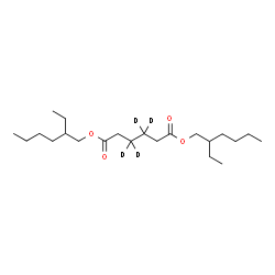 ChemSpider 2D Image | Bis(2-ethylhexyl) (3,3,4,4-~2~H_4_)hexanedioate | C22H38D4O4