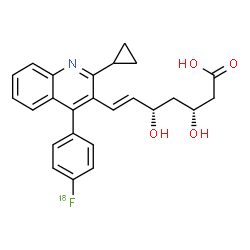 ChemSpider 2D Image | [18F]pitavastatin | C25H2418FNO4
