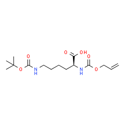 ChemSpider 2D Image | N~2~-[(Allyloxy)carbonyl]-N~6~-{[(2-methyl-2-propanyl)oxy]carbonyl}-L-lysine | C15H26N2O6