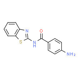 ChemSpider 2D Image | 4-Amino-N-(1,3-benzothiazol-2-yl)benzamide | C14H11N3OS