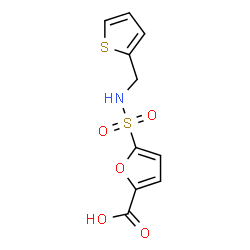 ChemSpider 2D Image | 5-[(2-Thienylmethyl)sulfamoyl]-2-furoic acid | C10H9NO5S2