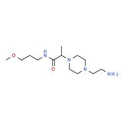 ChemSpider 2D Image | 2-[4-(2-Aminoethyl)-1-piperazinyl]-N-(3-methoxypropyl)propanamide | C13H28N4O2