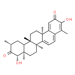ChemSpider 2D Image | (6bS,8aR,9S,11R,12bS,14aR)-3,9-Dihydroxy-4,6b,8a,11,12b,14a-hexamethyl-7,8,8a,11,12,12a,12b,13,14,14a-decahydro-2,10(6bH,9H)-picenedione | C28H36O4