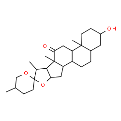 ChemSpider 2D Image | 3-Hydroxyspirostan-12-one | C27H42O4