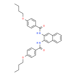 ChemSpider 2D Image | N,N'-2,3-Naphthalenediylbis(4-butoxybenzamide) | C32H34N2O4