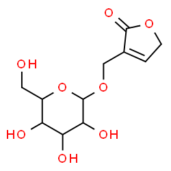 ChemSpider 2D Image | (2-Oxo-2,5-dihydro-3-furanyl)methyl hexopyranoside | C11H16O8