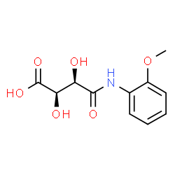 ChemSpider 2D Image | (2R,3R)-2,3-Dihydroxy-4-[(2-methoxyphenyl)amino]-4-oxobutanoic acid | C11H13NO6