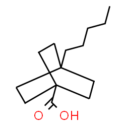 ChemSpider 2D Image | 4-Pentylbicyclo[2.2.2]octane-1-carboxylic acid | C14H24O2