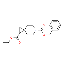 ChemSpider 2D Image | 6-Benzyl 1-ethyl 6-azaspiro[2.5]octane-1,6-dicarboxylate | C18H23NO4