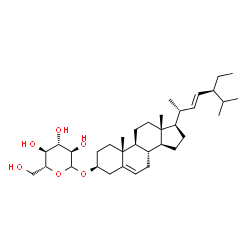 ChemSpider 2D Image | (3beta,22E)-Stigmasta-5,22-dien-3-yl D-glucopyranoside | C35H58O6
