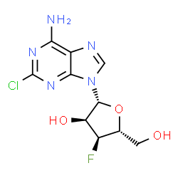 ChemSpider 2D Image | 2-Chloro-3'-deoxy-3'-fluoroadenosine | C10H11ClFN5O3