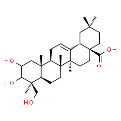 ChemSpider 2D Image | 2,3,24-Trihydroxyolean-12-en-28-oic acid | C30H48O5