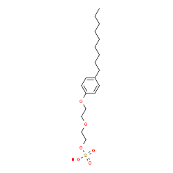 ChemSpider 2D Image | 2-[2-(4-Nonylphenoxy)ethoxy]ethyl hydrogen sulfate | C19H32O6S