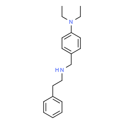 ChemSpider 2D Image | N,N-Diethyl-4-{[(2-phenylethyl)amino]methyl}aniline | C19H26N2