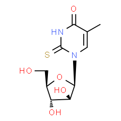 ChemSpider 2D Image | 1-(beta-D-Arabinofuranosyl)-5-methyl-2-thioxo-2,3-dihydro-4(1H)-pyrimidinone | C10H14N2O5S