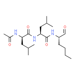 ChemSpider 2D Image | N-Acetyl-D-leucyl-N-[(2S)-1-oxo-2-hexanyl]-L-leucinamide | C20H37N3O4