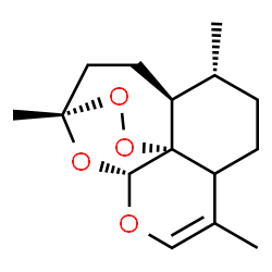 ChemSpider 2D Image | (4S,5R,12R,13R)-1,5,9-Trimethyl-11,14,15,16-tetraoxatetracyclo[10.3.1.0~4,13~.0~8,13~]hexadec-9-ene | C15H22O4