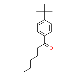 ChemSpider 2D Image | 1-[4-(1,1-Dimethylethyl)phenyl]-1-hexanone | C16H24O