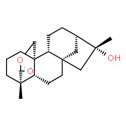 ChemSpider 2D Image | (5beta,8alpha,10alpha,13alpha,16beta)-16-Hydroxy-18,20-epoxykauran-18-one | C20H30O3