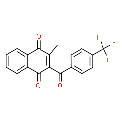 ChemSpider 2D Image | 2-Methyl-3-[4-(trifluoromethyl)benzoyl]-1,4-naphthoquinone | C19H11F3O3