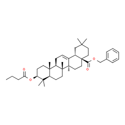 ChemSpider 2D Image | Benzyl (3beta)-3-(butyryloxy)olean-12-en-28-oate | C41H60O4