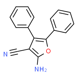 ChemSpider 2D Image | 2-AMINO-4,5-DIPHENYL-3-FURONITRILE | C17H12N2O