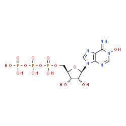 ChemSpider 2D Image | 1-Hydroxyadenosine 5'-(tetrahydrogen triphosphate) | C10H16N5O14P3