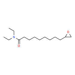 ChemSpider 2D Image | N,N-Diethyl-9-(2-oxiranyl)nonanamide | C15H29NO2