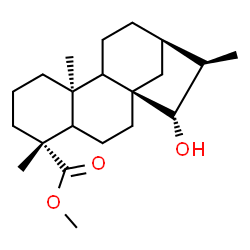 ChemSpider 2D Image | Methyl (5xi,8alpha,9xi,10alpha,13alpha,15alpha)-15-hydroxykauran-18-oate | C21H34O3
