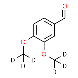 ChemSpider 2D Image | 3,4-Bis[(~2~H_3_)methyloxy]benzaldehyde | C9H4D6O3