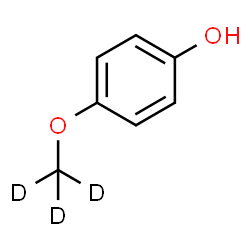 ChemSpider 2D Image | 4-[(~2~H_3_)Methyloxy]phenol | C7H5D3O2
